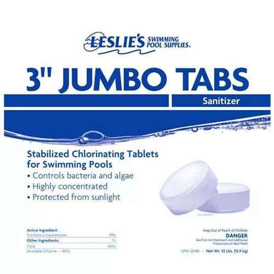 2026 Nuevo tabletas de cloro jumbo para piscina 3 pulgadas 35 lb