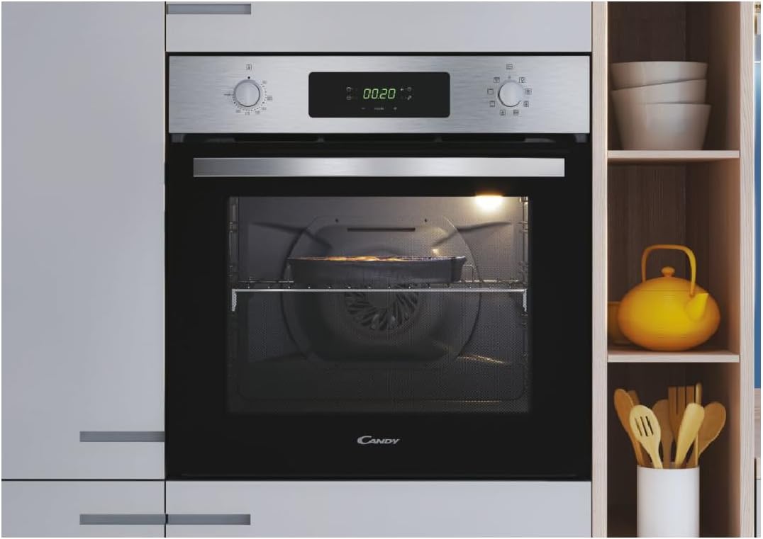 2026 Idea FIDC X625 L, Horno Multifunción, 70L, Limpieza Aquactiva, 1 Bandeja y 2 Rejillas, Guía Telescópica, 8 Funciones, Display Timer Touch, Mandos Push&Pull, Puerta 2 Cristales, Inox y Negro
