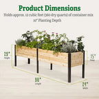 2026 Nuevo Elevated Cedar Planter Box 2 x 8