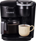 2026 Nuevo Keurig K-Duo Essentials cafetera de goteo con sistema de cápsulas K-Cup de una sola porción y jarra de 12 tazas, color negro