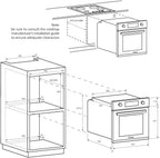 2026 Idea FIDC X625 L, Horno Multifunción, 70L, Limpieza Aquactiva, 1 Bandeja y 2 Rejillas, Guía Telescópica, 8 Funciones, Display Timer Touch, Mandos Push&Pull, Puerta 2 Cristales, Inox y Negro