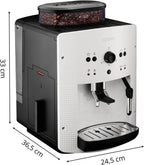 2026 Roma - Cafetera superautomática 15 bares de presión, 3 niveles intensidad café, cantidad ajustable 20 a 220ml, limpieza y descalcificación automático, molinillo integrado EA8105