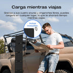 2026 Estación de energía portátil EF EcoFlow RIVER 3 con panel solar 45 W, batería LFP 245 Wh, salida 600 W, eficiencia con GaN que duplica la duración, SAI en