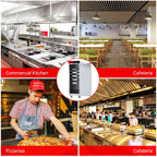 2026 Nuevo armario calentador de alimentos comercial Garvee tipo Hot Box de 16 niveles en acero inoxidable 1850W