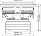 2026 Nuevo paquete de subwoofer Deaf Bonce para audio de coche de 12 pulgadas 2 ohmios Avatar STU-1246D2 con amplificador monobloque