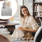2026 Nuevo pulidor de copas comercial eléctrico pulidor de copas de vino con 5 cepillos de pulido acero inoxidable para bares restaurantes hoteles cocinas y bodegas