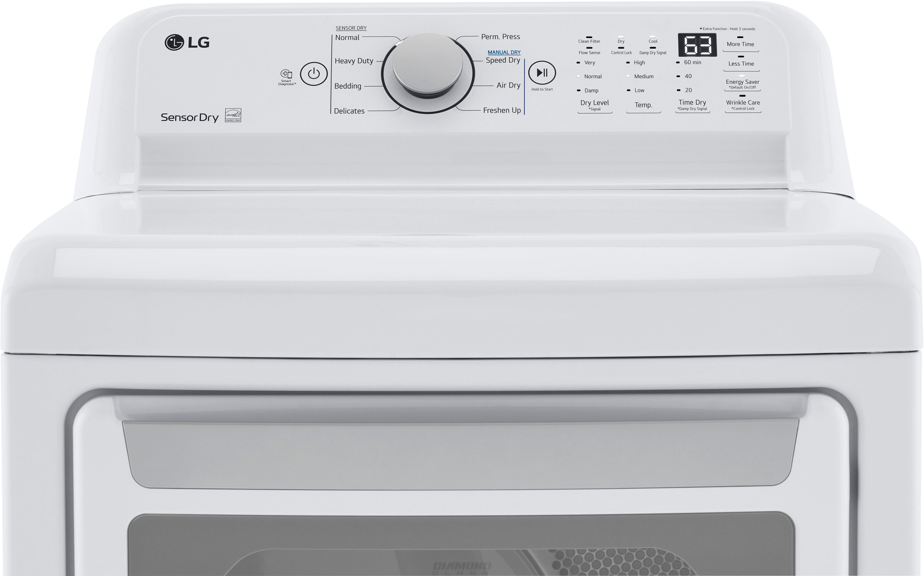 2026 Nuevo secador de gas LG 7.3 cu. ft. con secado por sensor, color blanco