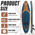 2026 Tabla de Paddle Surf Inflable ALLPICK Premium, Azul Marino – Tabla SUP con Soporte Universal para Cámara, Accesorios Completos, Remo Ajustable, para Principiantes y Avanzados, Capacidad 180 kg