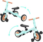 2026 Olmitos - Triciclo Evolutivo de Bebé 5 en 1 GYRO + - Bicicleta Niños Desde 1 Año hasta 5 años - De Triciclo a Bicicleta con o sin Pedales – Adaptable y transformable (Gyro +, Verde)