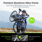 2026 Bicicleta eléctrica todoterreno para adultos Oraimo Monster 100 – Motor BAFANG 350W (pico 500W)