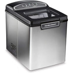 2026 Nuevo Hamilton Beach 86150 máquina de hielo de encimera acero inoxidable portátil 28 libras por día