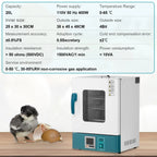2026 Nuevo incubador de laboratorio de 20L 110V 400W incubadora para bacterias con puerta acrílica transparente rango RT-65 grados incubador digital científico mini incubador de 0.75 pies cúbicos para germinación de semillas y uso médico