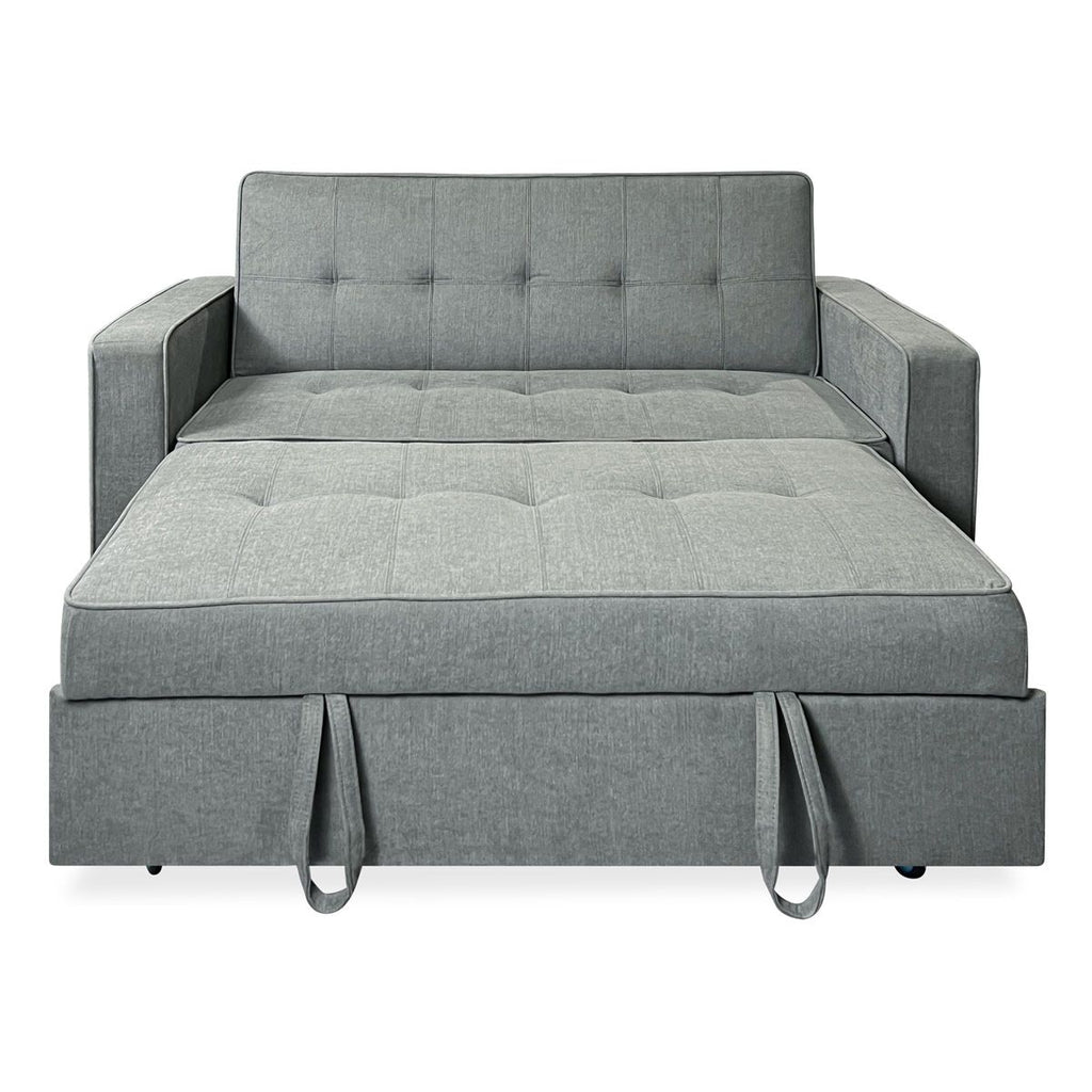 2026 Sofá Cama De 2 Plazas Modelo Vienna Con Reposabrazos, Gris, Diseño Moderno, Práctico Y Funcional