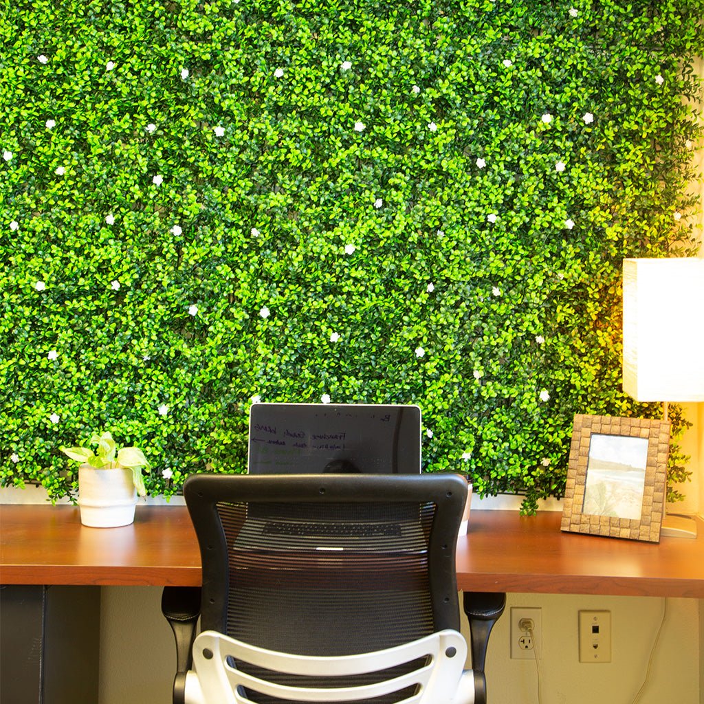 2026 Nuevo Gardenia Garden Wall - Panel de pared vegetal artificial