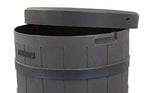 2026 Nuevo Good Ideas Rain Wizard barril de lluvia estilo roble americano con textura de piedra capacidad 50 galones