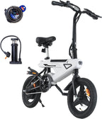 2026 Bicicleta eléctrica plegable de 14", eBike con motor de 250W de alta velocidad, batería de iones de litio 36V-6.4AH, pantalla LCD inteligente, bicicleta eléctrica de ciudad, 3 modos, unisex