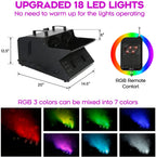 2026 Nuevo TC-Home máquina de efectos 3 en 1 de niebla y burbujas con luces LED RGB DMX y ventiladores dobles
