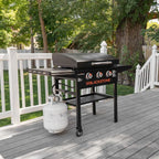 2026 Nuevo plancha Blackstone de 28 pulgadas 2080 con tapa modelo XL parrilla exterior de 3 quemadores con accesorios, condimento, guantes y paño Wholesalehome