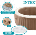 2026 Intex 28428EX Spa hinchable, Beige, 6 Personas