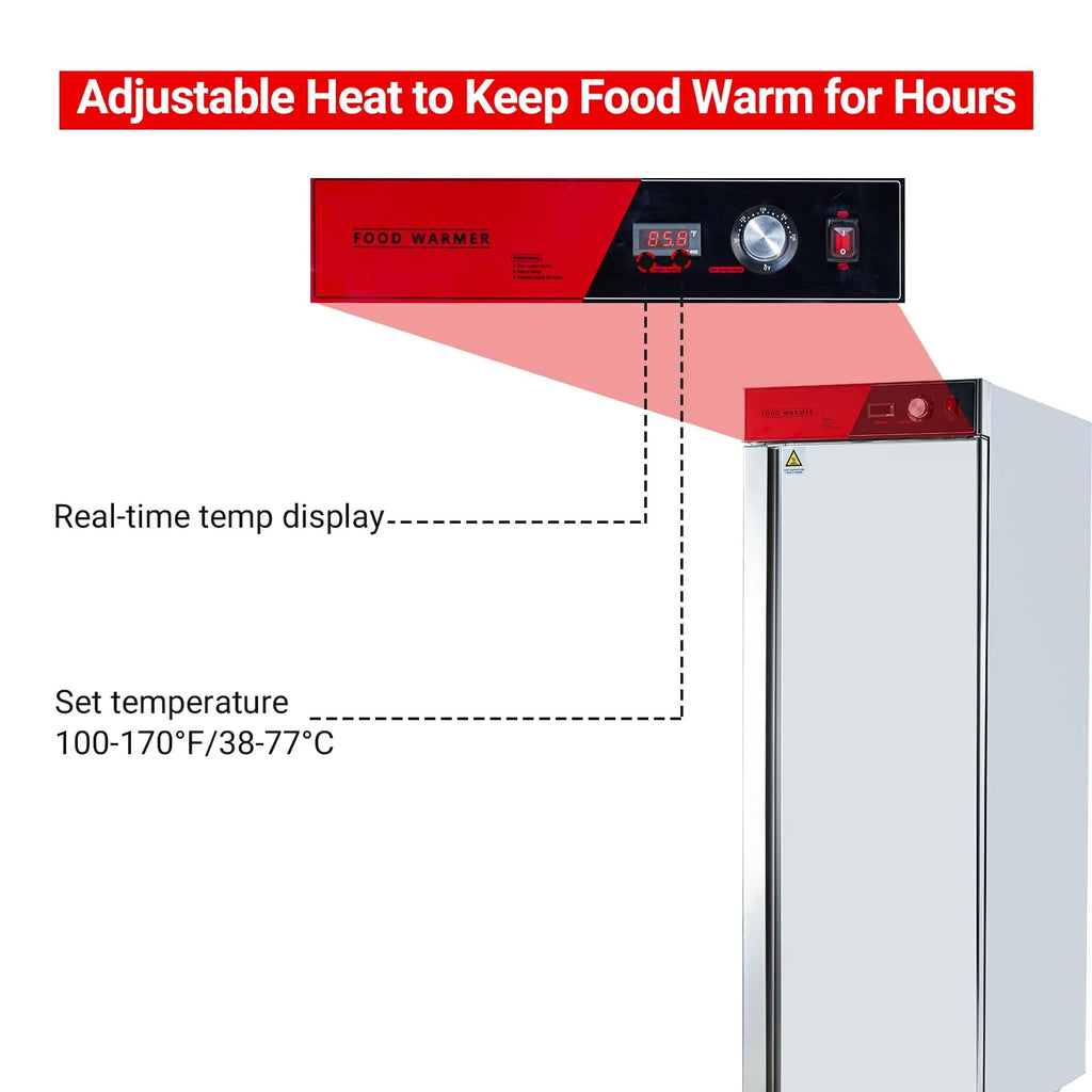 2026 Nuevo armario calentador de alimentos comercial Garvee tipo Hot Box de 16 niveles en acero inoxidable 1850W