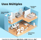 2026 COMFEE Pingüino Aire Acondicionado Portátil 8000 BTU / 2000 Frigorías – Climatizador sin unidad exterior – Enfriador Silencioso Bajo Consumo con Kit de Ventana | 3x1 Refrigera, Ventila y Deshumidifica