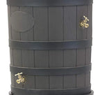 2026 Nuevo Good Ideas Rain Wizard barril de lluvia estilo roble americano con textura de piedra capacidad 50 galones
