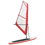 2026 Tabla de paddle surf inflable con vela roja y blanca v9776