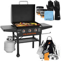 2026 Nuevo plancha Blackstone de 28 pulgadas 2080 con tapa modelo XL parrilla exterior de 3 quemadores con accesorios, condimento, guantes y paño Wholesalehome
