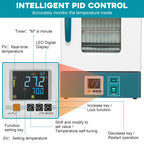 2026 Nuevo incubador de laboratorio de 20L 110V 400W incubadora para bacterias con puerta acrílica transparente rango RT-65 grados incubador digital científico mini incubador de 0.75 pies cúbicos para germinación de semillas y uso médico