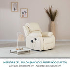 2026 Don Descanso - Sillón Masaje Relax Calor Trevi Negro Reclinable 160º con 8 Motores Silenciosos, Calor Lumbar, Sist. Masaje 4 Zonas y Acabado en PU Anti-Cuarteo [Incluye Mando]. Ideal Gente Mayor