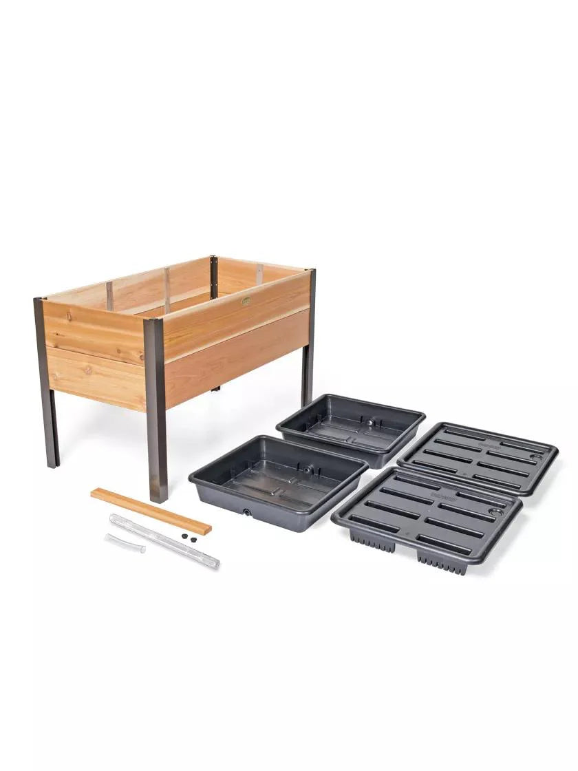 2026 Nuevo Self-Watering Elevated Cedar Planter Box 2 x 4