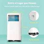 2026 COMFEE Pingüino Aire Acondicionado Portátil 8000 BTU / 2000 Frigorías – Climatizador sin unidad exterior – Enfriador Silencioso Bajo Consumo con Kit de Ventana | 3x1 Refrigera, Ventila y Deshumidifica