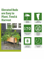 2026 Nuevo Self-Watering Elevated Cedar Planter Box 2 x 4