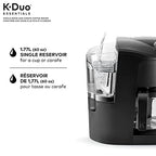 2026 Nuevo Keurig K-Duo Essentials cafetera de goteo con sistema de cápsulas K-Cup de una sola porción y jarra de 12 tazas, color negro