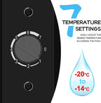 2026 Mini Congelador, Pequeño Congelador Vertical, 31L, -14℃ a -20℃, Negro, Temperatura Regulable, Silenciosos para Hogares, Oficinas