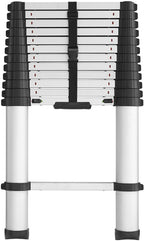 2026 Nuevo 20313T1ASE SmartClose escalera telescópica de aluminio con sistema de cierre suave sin pellizcos y bloqueo seguro capacidad 300 libras alcance máximo 16 pies