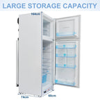2026 Nuevo refrigerador de propano de 9.4 pies cúbicos 64 pulgadas de alto con congelador para camper y motorhome