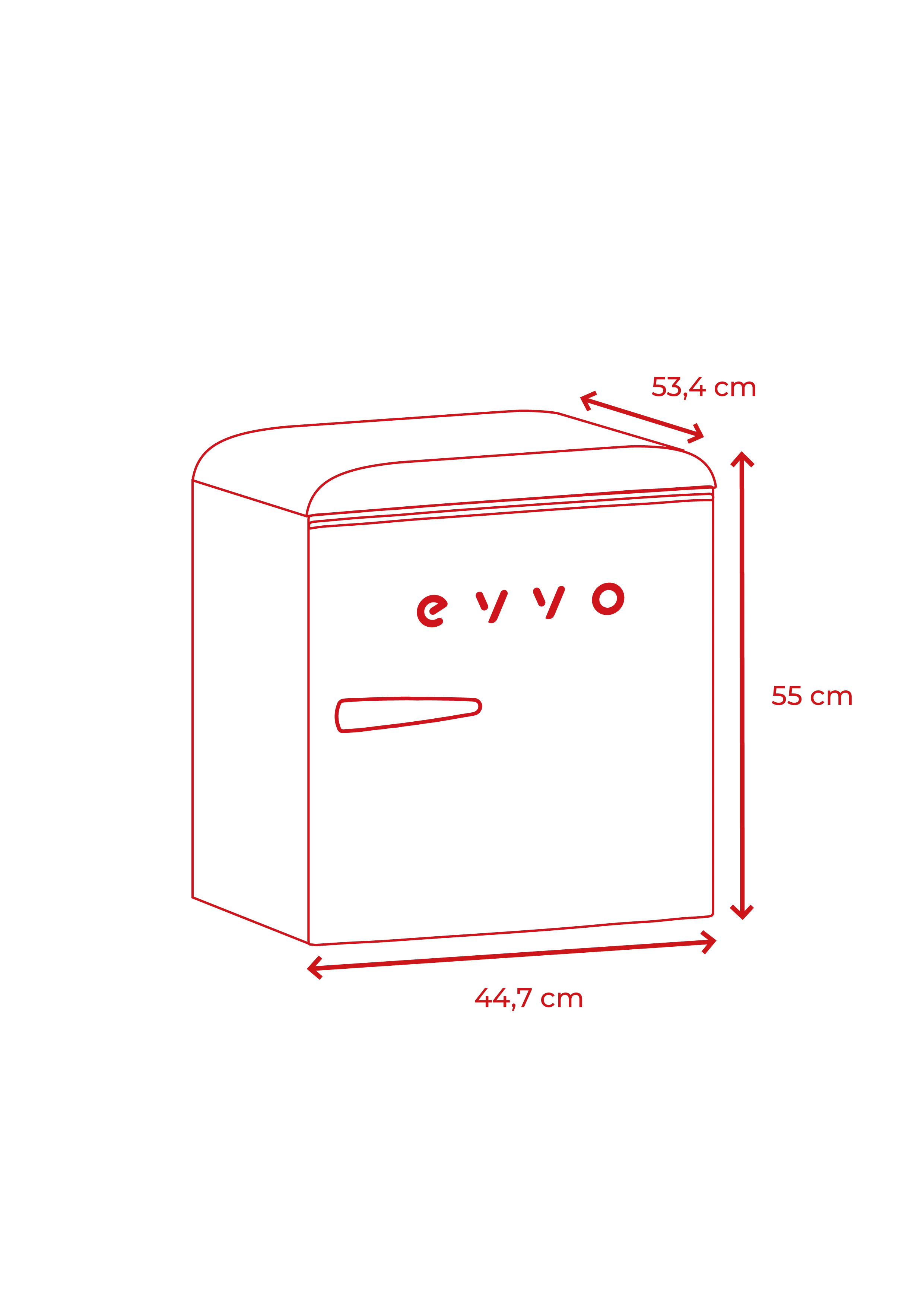 2026 Frigorífico Mini Evvo F20 Retro